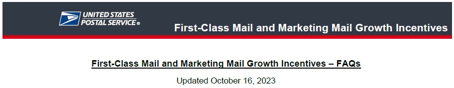 USPS 2024 Mail Incentives